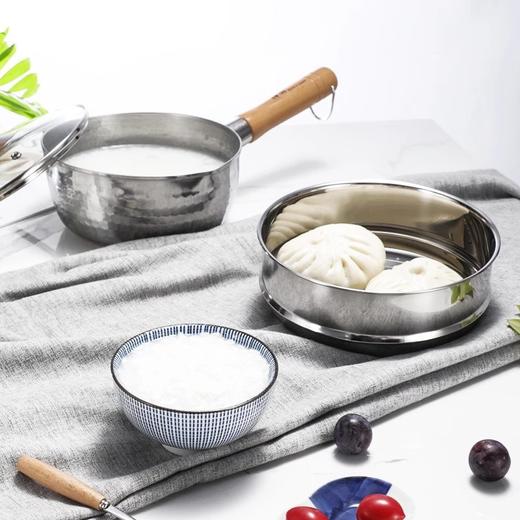 神田品牌直发【雪平锅来啦】下单就送蒸格玻璃盖日本神田KANDA雪平锅食品级443不锈钢健康0涂层双向导流口倾倒便利省心随用随挂基地直邮 商品图6