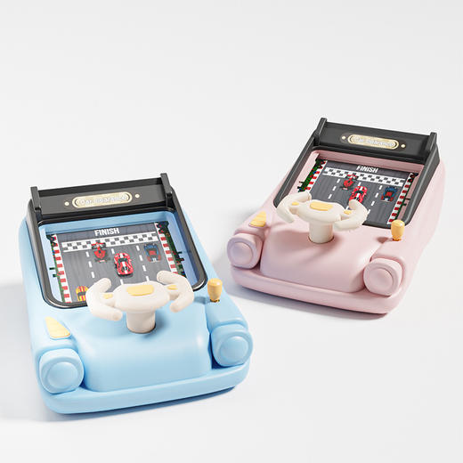 【赠充电电池套装+数据线】儿童闯关赛汽车大冒险儿童方向盘 模拟驾驶益智电动桌面躲避游戏机 商品图9