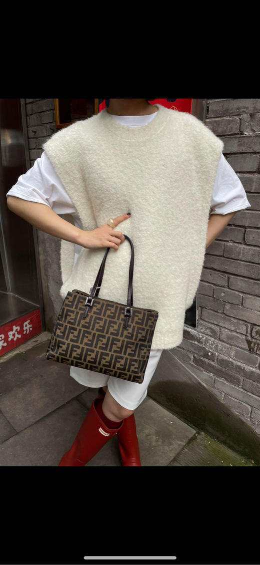 fendi 老花 帆布 手提 托特包 商品图3