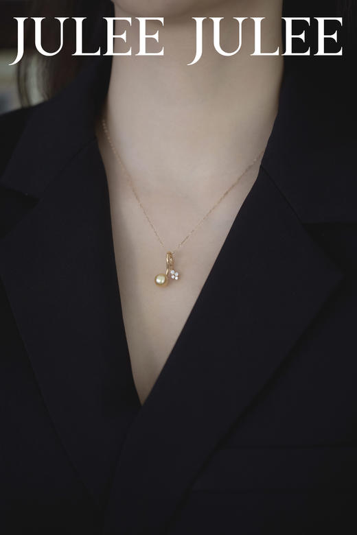 【618私藏专场】JULEEJULEE茱俪 8-8.5mm大溪地珍珠/金珠珍珠吊坠 商品图6