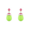 订购6周到｜Eshvi-MINI STRIPED DROP-蜜瓜色 条纹 吊坠 耳环［英国设计师］ 商品缩略图1