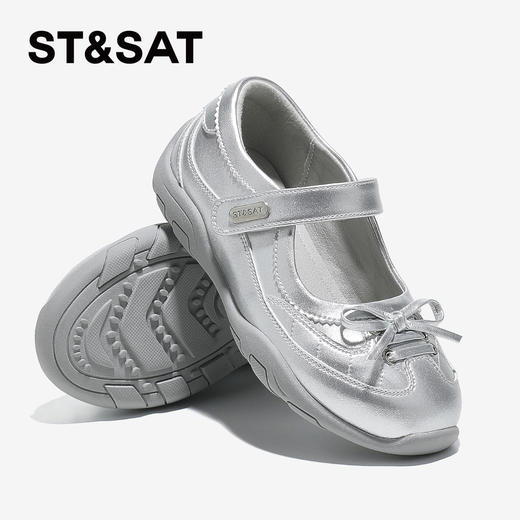 【童鞋】星期六时髦蝴蝶结魔术贴女童运动玛丽珍SSD3191U0Y 商品图8