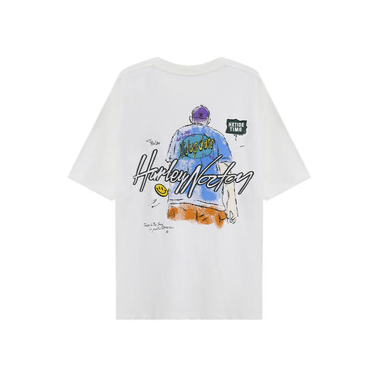 【新品上新】HX 夏季圆领短袖T恤微宽松C102520036101/02/03 商品图1