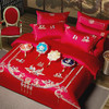 自然醒160支双股长绒棉提花四件套多件套婚庆系列刺绣被套床单结婚陪嫁床上用品GDS 商品缩略图0