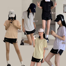 【夏季裸感情侣运动套装】男女生户外透气运动服速干休闲套装