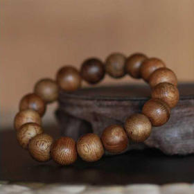 沉香丨【中国沉香文化博物馆】星洲系天然马拉OK沉香手串1.0cm 19颗 约2g-CX