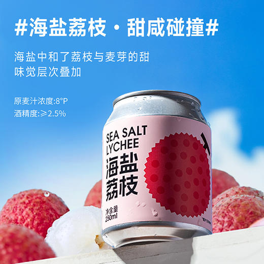 斑马精酿山楂/柚子/百香果/海盐荔枝/金桔血橙/茉莉青柠/柠檬沙瓦啤酒250ml*24罐 商品图3