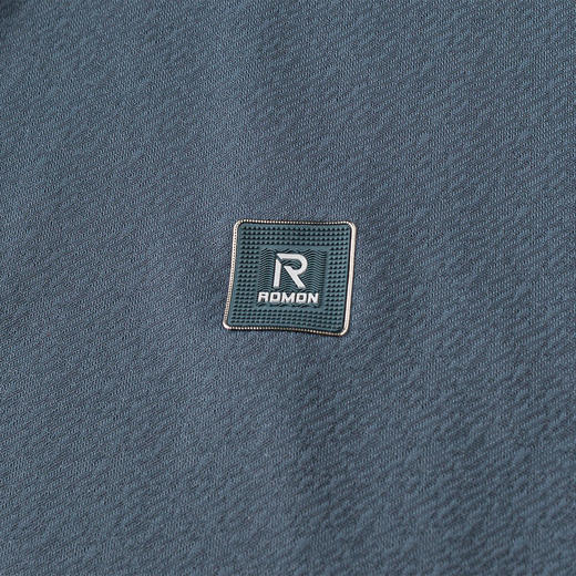 【7A抗菌凉感】罗蒙男士夏季暗纹提花抗皱商务polo衫男士短袖男t恤体恤 商品图8