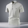 【凉感抗菌无痕抗皱】罗蒙男士Polo衫夏季树皮纹理冰丝t恤时尚休闲男短袖 商品缩略图3