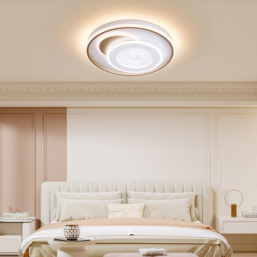 欧普（OPPLE）辰影卧室设计美学圆形吸顶灯 商品图2