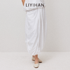 LIYIHAN设计感时尚气质休闲不规则棉感中长款半裙 商品缩略图2