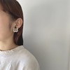 tamas 2色繁花耳钉/耳夹 商品缩略图0