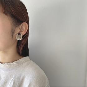 tamas 2色繁花耳钉/耳夹