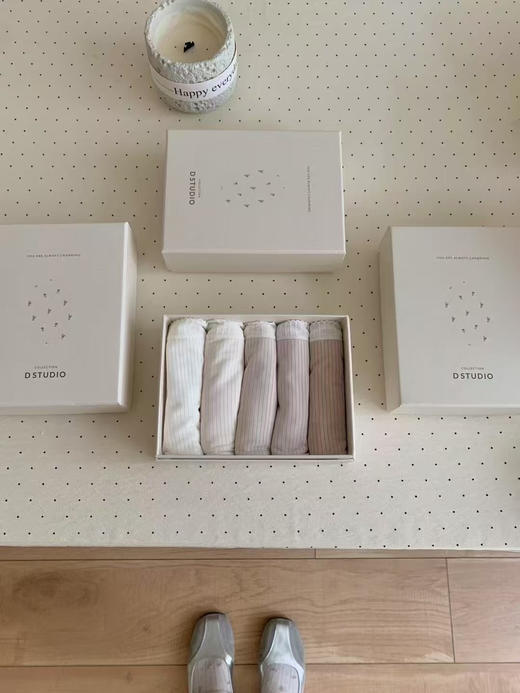 5条装！云朵莫代尔温柔内裤 莫兰迪色系素雅高级 舒适透气 纯棉底档中腰三角裤短裤 商品图9