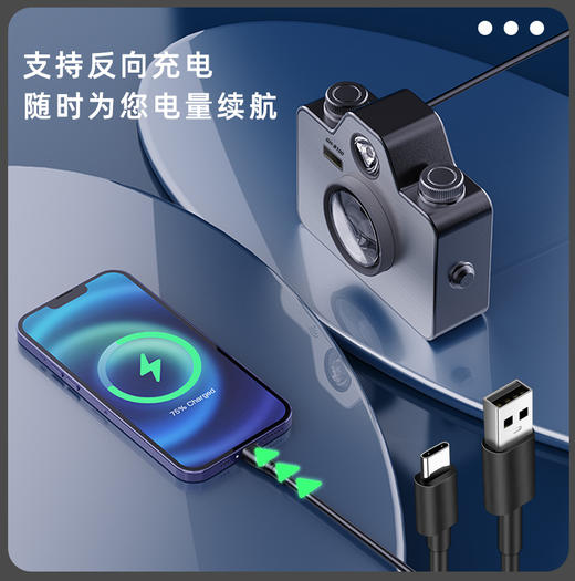 【新款户外露营灯】超长续航超轻强光摆摊照明灯 便携式多功能野营灯  商品图2