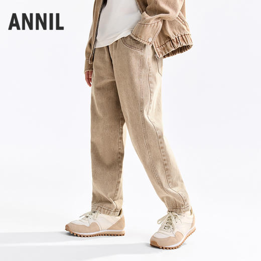 男童全腰梭织单裤秋季新款安奈儿童装EB536501 商品图1