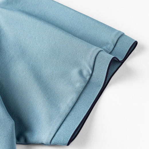 【7A抗菌凉感醋酸亚麻桑蚕丝】罗蒙男士夏季短袖Polo防紫外线t恤男短袖polo衫男 商品图10