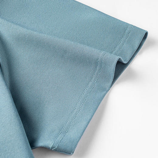 【抗菌凉感醋酸亚麻桑蚕丝】罗蒙男士防紫外线夏季短袖polo衫商务休闲男体恤 商品图10