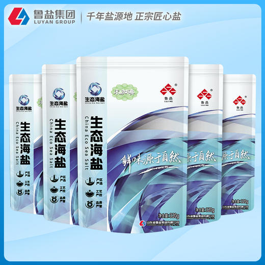上新鲁晶未加碘生态海盐320g无碘盐零添加抗结剂食用盐保护区产地 商品图3