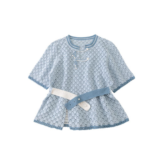 苏苏姐家无也蕾丝上衣手工DIY钩针纯棉毛线团自制材料包 商品图5