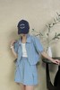 WHO KNOWS 率性工装风短款衬衫半裙套装 20619 商品缩略图3