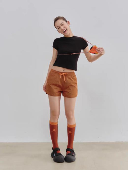 Evistub/E-5XDX431/有机棉纯色基础正肩T恤女 商品图1