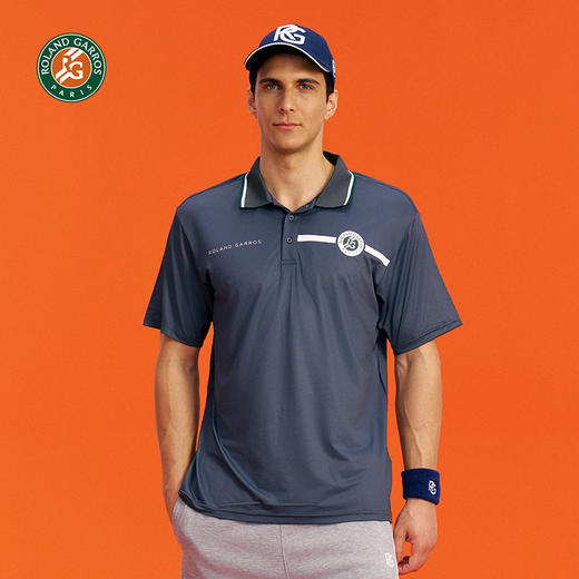 罗兰加洛斯速干polo衫短袖男网球运动夏季新款透气冰丝训练上衣 商品图4