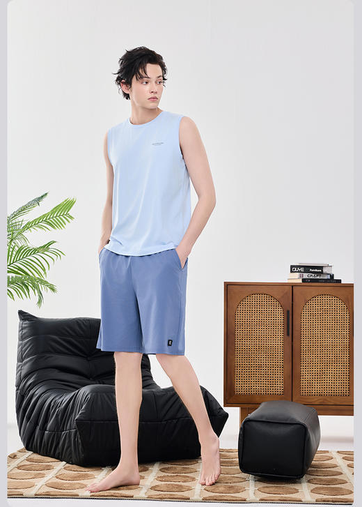 限时9折【兰精莫代尔背心】A类 深睡凉感睡衣 爽滑轻薄不闷热 天然洁净健康呵护肌肤BXM962B-CC 商品图5