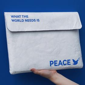 一份心意：“和平PEACE”电脑包