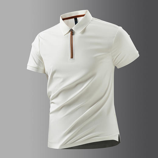 【凉感抗菌抗皱】罗蒙男士夏季休闲商务polo衫男短袖t恤男士t恤短袖 商品图1