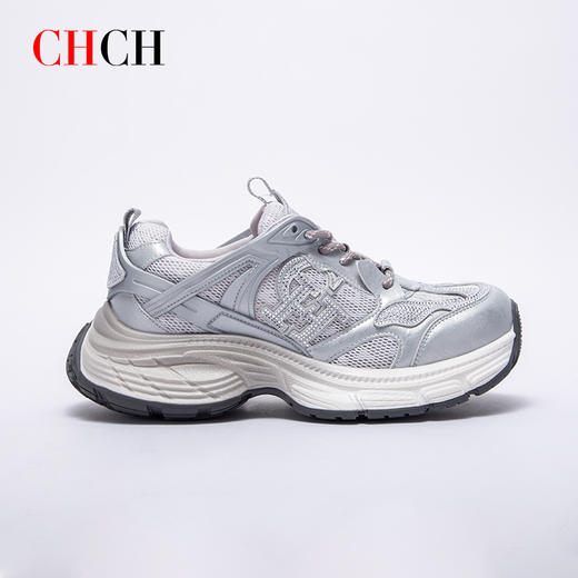 CHCH平衡鞋2025夏季新款厚底休闲老爹鞋网面运动鞋女鞋CP1B5411 商品图2