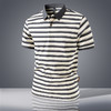 【7A抗菌】罗蒙男士Polo衫夏季经典条纹海魂衫薄款休闲男短袖T恤 商品缩略图3