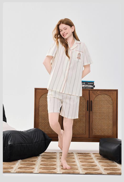 限时9折【80S贡缎红白条纹】A类 缎纹80支 新疆长绒棉 透气亲肤 高密度柔软 透气性佳DKW987-CC 商品图2