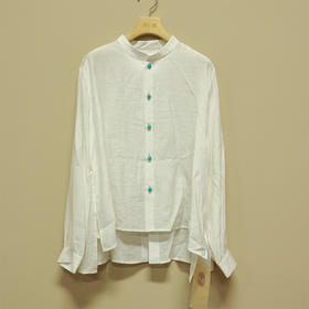 【抖音专属】开襟小衫（24710391-山矾）