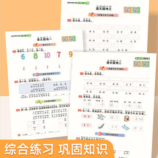 （会员）2025小学语文数学英语专项天天练1-6年级语文看拼音写词语阅读理解训练册 商品图6
