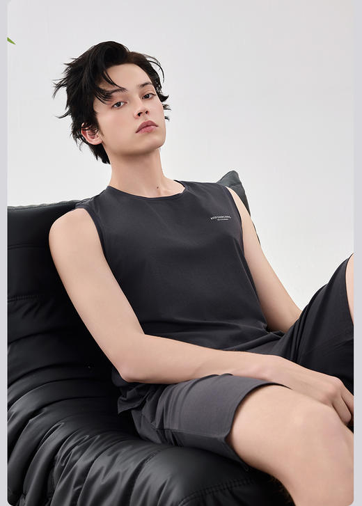 限时9折【兰精莫代尔背心】A类 深睡凉感睡衣 爽滑轻薄不闷热 天然洁净健康呵护肌肤BXM962B-CC 商品图3