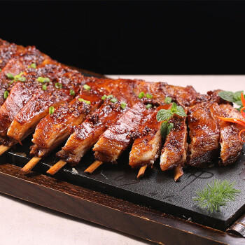 西鲜记宁夏盐池滩羊原切去脊羔羊排净重1.5斤附烧烤料清真带骨羊排羊肉 商品图4