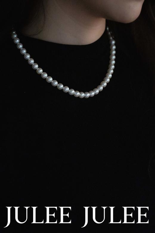 【618私藏专场】JULEEJULEE茱俪 925银天然akoya珍珠项链 商品图1