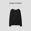 ROMI STUDIO“法式慵懒”轻薄镂空圆领长袖针织衫罩衫 RWCRST3812 商品缩略图3