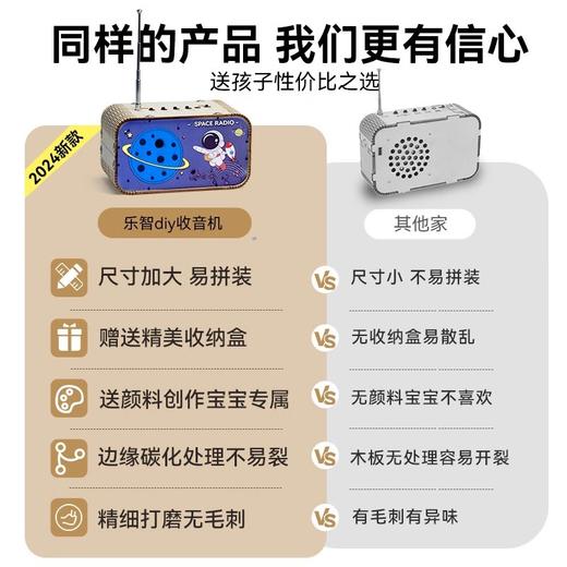 【DIY自制收音机📻】新品儿童组装收音机 手工科技制作 学生科学实验 小发明材料益智玩具材料包 商品图3