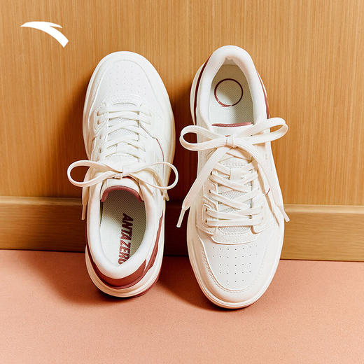 安踏C37板鞋丨软底舒适女鞋夏季新款厚底运动鞋经典休闲鞋女122538022 商品图4