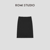 ROMI STUDIO“简约舒适”黑色高密棉轻薄弹力针织半身裙 RWCSXT2512 商品缩略图0