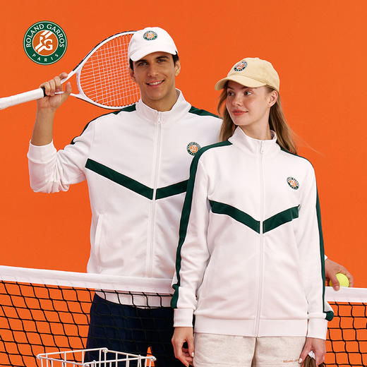 罗兰加洛斯法网官方正品 2023新款针织休闲开衫男女运动外套 商品图1