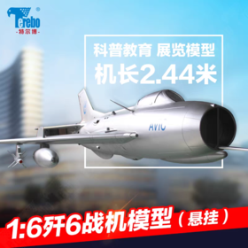 特尔博-长春航展、九三阅兵纪念品 1:6歼6歼击机模型丨大型军事展览模型丨吊装军事模型