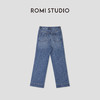 ROMI STUDIO“法式复古”棉质高腰双口袋九分微喇牛仔裤 RWCSXD3470 商品缩略图4