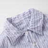 ROMI STUDIO“慵懒随性”蓝白条纹不规则褶皱肌理感衬衣 RWCSSA3917 商品缩略图2