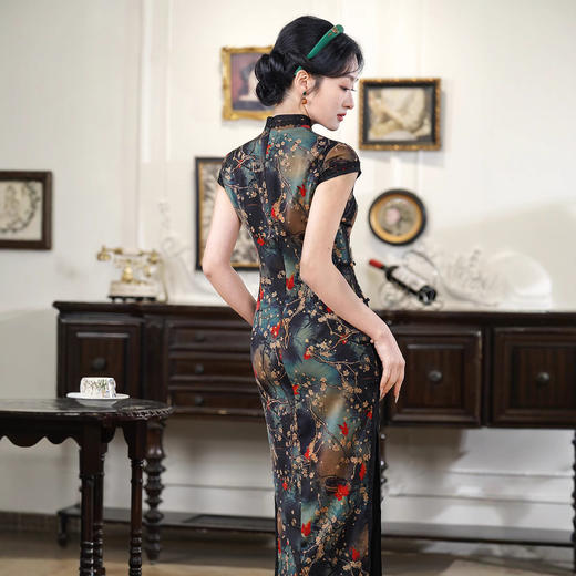 改良旗袍日常国风，修身民国风文艺XL2073 商品图2
