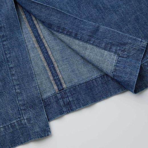 ROMI STUDIO“汉麻牛仔”汉麻棉混纺轻薄后开叉牛仔半裙 RWCSXD3467 商品图4