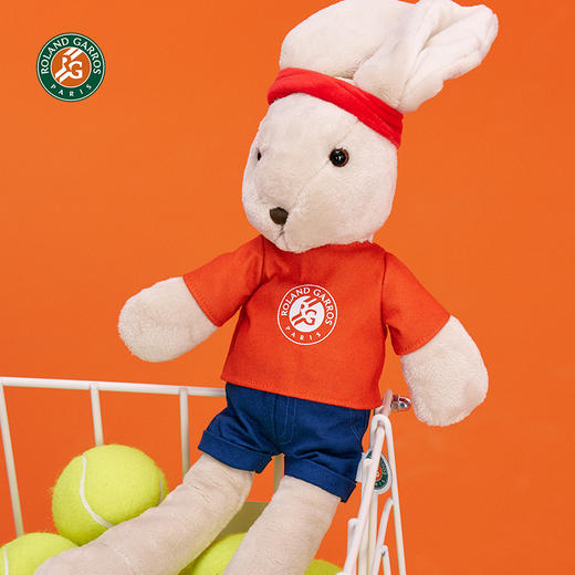 【官方进口】罗兰加洛斯法网吉祥物网球兔子公仔摆件毛绒玩具 商品图4