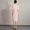 IWY/名媛风衬衫裙子新款粉色连衣裙女气质收腰接拼西装裙职业装Q1363-P 商品缩略图3
